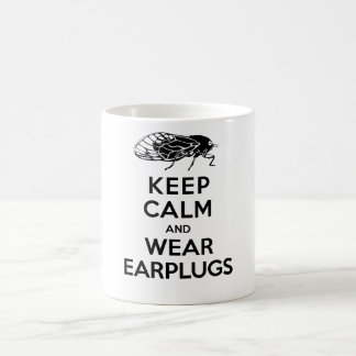 Taza De Café ¡Las CIGARRAS están aquí! Mantenga los auriculares