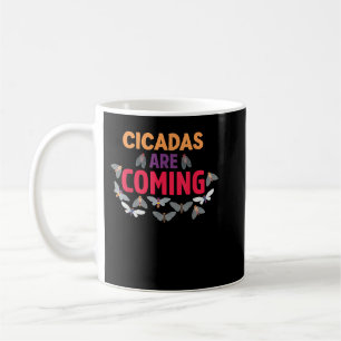 Taza De Café Las cigarras vienen Brood X swarm usa Insect cicad