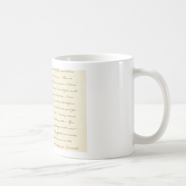 Taza De Café Las citas del mejor de Jane Austen (Derecha)