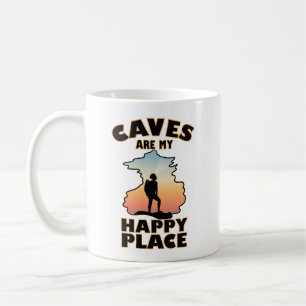 Taza De Café Las cuevas son mi lugar feliz - Espelar