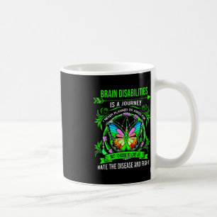 Taza De Café Las discapacidades cerebrales es un viaje que nunc