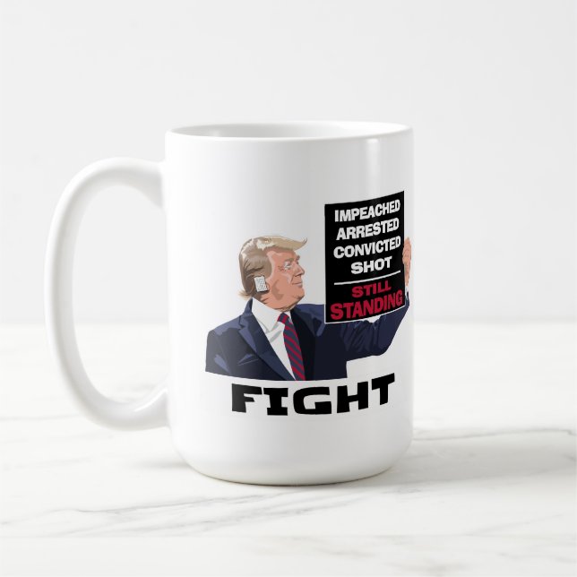 Taza De Café Las elecciones presidenciales de Trump siguen en p (Izquierda)