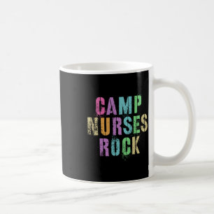 Taza De Café Las enfermeras del campamento hacen rock divertido