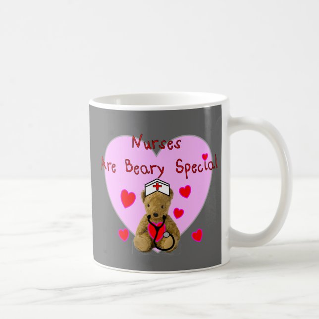 Taza De Café Las enfermeras son regalos especiales del oso de (Derecha)