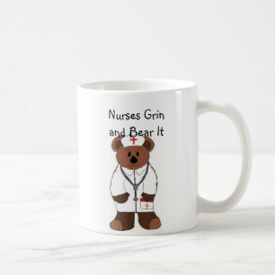 Taza De Café Las enfermeras sonríen y lo soportan