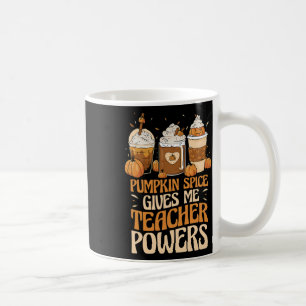 Taza De Café Las Especias Me Dan Poderes De Maestra Otoño Maest