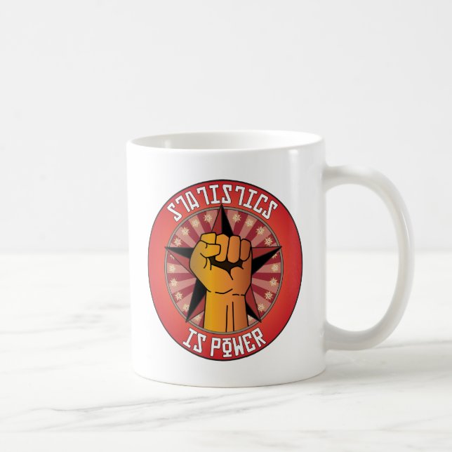 Taza De Café Las estadísticas son poder (Derecha)