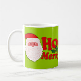 Taza De Café Las Felices Navidad de Santa "Ho Ho Ho" ponen