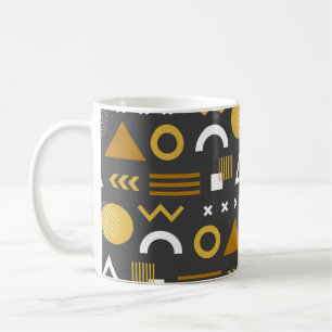 Taza De Café Las figuras geométricas son un diseño de patrone