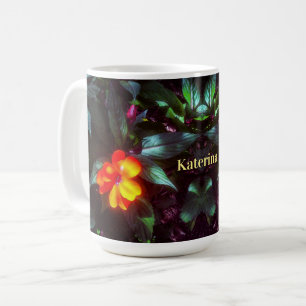 Taza De Café Las flores brillan con la luz del sol