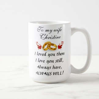 Taza De Café Las flores, corazón grande y añaden el mensaje