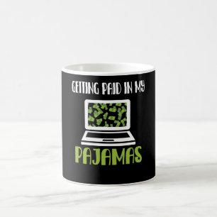 Taza De Café Las ganancias comerciales en línea comparten divi
