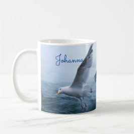 Taza De Café Las gaviotas vuelan sobre el mar