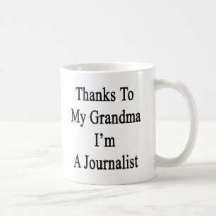 Taza De Café Las gracias a mi abuela soy periodista