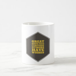 Taza De Café Las Grandes Mentes Tienen Propósitos Otros Tienen