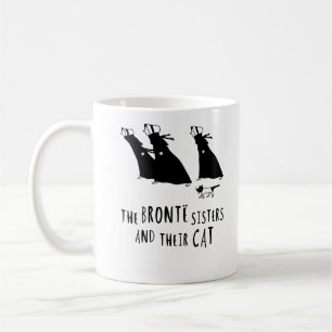 Taza De Café Las hermanas de Bronte y su gato