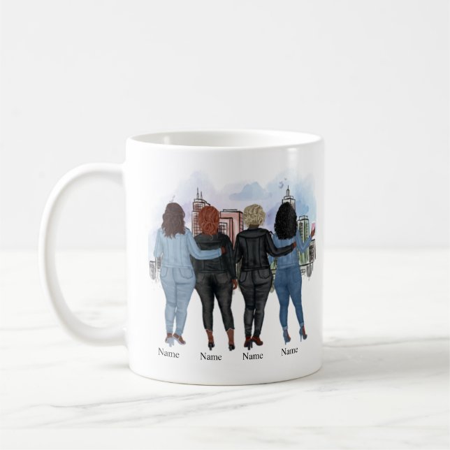 Taza De Café Las Hermanas Siempre Estarán Lejos O A Millas De D (Izquierda)