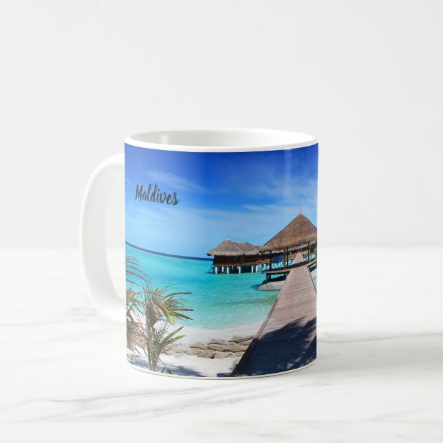 Taza De Café Las hermosas Maldivas (Anverso izquierdo)