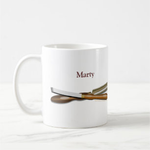 Taza De Café Las herramientas de Woodturning personalizaron la