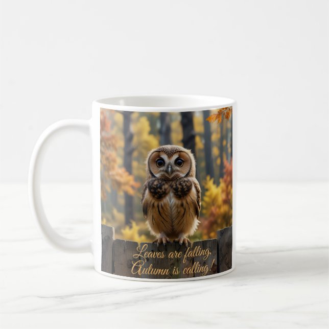 Taza De Café Las hojas están cayendo, el otoño está llamando (Izquierda)