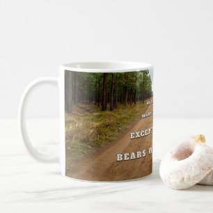 Taza De Café Las huellas de las patas de los osos de SlipperyJo