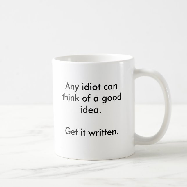 Taza De Café Las ideas vienen fácil (Derecha)