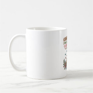 Taza De Café Las jirafas me hacen feliz diseño de camisa floral