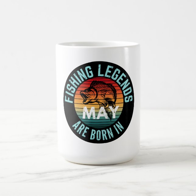 TAZA DE CAFÉ LAS LEYENDAS DE LA PESCA NACEN EN MAYO (Centro)