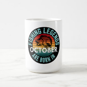 TAZA DE CAFÉ LAS LEYENDAS DE LA PESCA NACEN EN OCTUBRE
