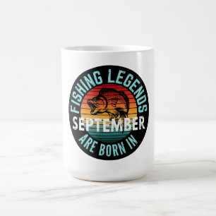TAZA DE CAFÉ LAS LEYENDAS DE LA PESCA NACEN EN SEPTIEMBRE