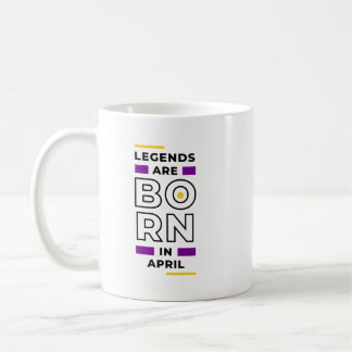 Taza De Café Las leyendas nacen en abril