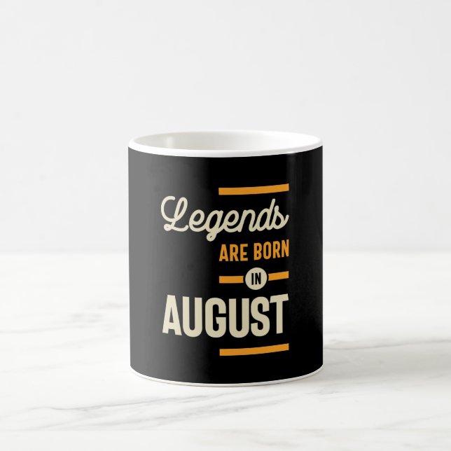 Taza De Café Las leyendas nacen en agosto - Agosto Cumpleaños (Centro)