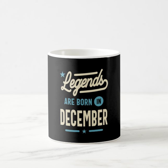 Taza De Café Las leyendas nacen en diciembre - cumpleaños de di (Centro)