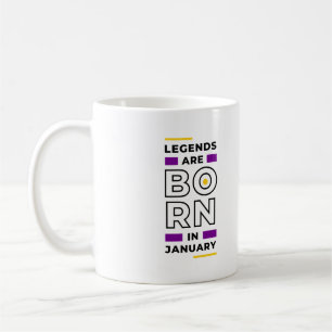 Taza De Café Las leyendas nacen en enero