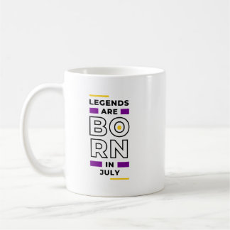Taza De Café Las leyendas nacen en julio Coffee Mug