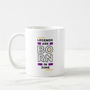 Taza De Café Las leyendas nacen en junio Coffee Mug