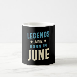 Taza De Café Las leyendas nacen en junio - cumpleaños de junio