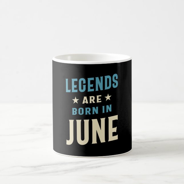 Taza De Café Las leyendas nacen en junio - cumpleaños de junio (Centro)