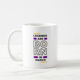 Taza De Café Las leyendas nacen en marzo