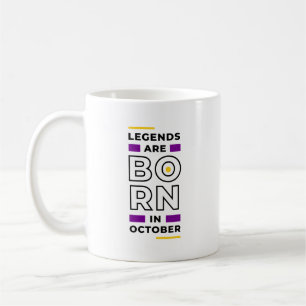 Taza De Café Las leyendas nacen en octubre