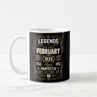 Taza De Café Las Leyendas Nacieron En Febrero De 1933, Cumpleañ