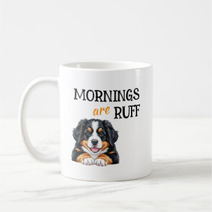 Taza De Café Las Mañanas Son un Desastre – Frase Divertida para