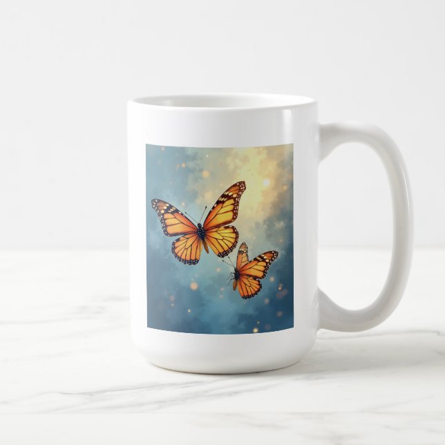 Taza De Café Las mariposas brillantes (Derecha)