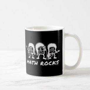 Taza De Café Las Matemáticas Rocan Humor Académico de Rock