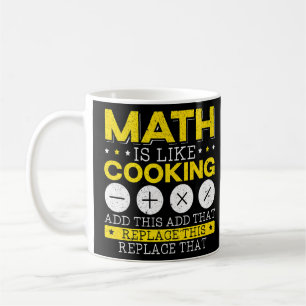 Taza De Café Las matemáticas son como los números matemáticos d
