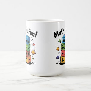 Taza De Café Las matemáticas son pegatinas divertidos
