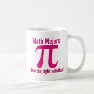 Taza De Café Las matemáticas tienen la solución correcta - rosa