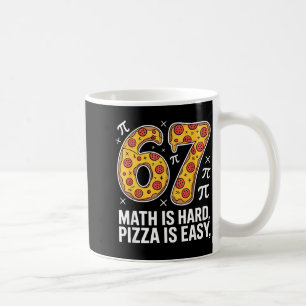 Taza De Café Las mates son difíciles la pizza es fácil día dive