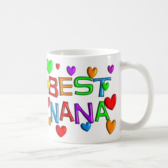 Taza De Café Las mejores camisetas y regalos de Nana (Derecha)