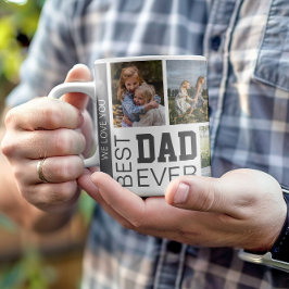Taza De Café Las mejores fotos personalizadas de papá
